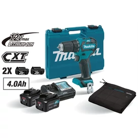 Makita HV2308-9 12Vmax CXT Li-Ion BL gépszett 35 Nm fúró- csavarbehajtó 2x4.0 Ah + fűthető takaró T