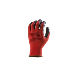EUROLITE 13l850 tenyerén latex mártott piros kesztyű 10