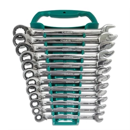 SATA racsnis csillag-villáskulcs készlet 8-19mm 12 részes irányváltós