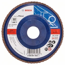Bosch lamellás tárcsa 115x22.23 mm P80 fémhez Zirkon X551 egyenes műanyag