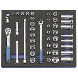 Gedore dugókulcs készlet 3/8&quot; Check-Tool modulban, 43 részes (2005 CT2-D 30)