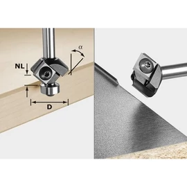 Festool HW váltólapkás élletörés maró S8 HW 45° D27 12x12 KL