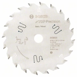 Bosch körfűrészlap 165x20/20 Top Precision Best for Wood