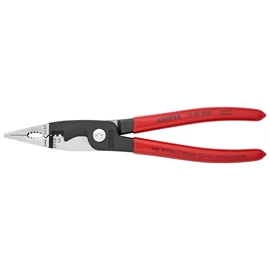 Knipex multifunkciós villanyszerelő fogó feketére foszfátozott, mártott nyél 200 mm