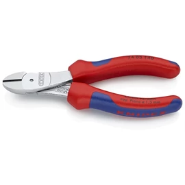 Knipex erőkímélő oldalcsípő fogó krómozott, többkomponensű nyél 160mm