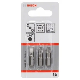 Bosch extra kemény bit készlet, 25 mm 3 részes