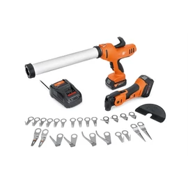 Fein AKP 18-600 AS + AMM 700 1.7 Q AS TOP akkus kinyomópisztoly + MultiMaster autóüvegező készlet 2x18V/4.0Ah akku +töltő