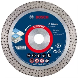 Bosch Expert vágókorong, gyémánt  76x1.5x10 mm csempe