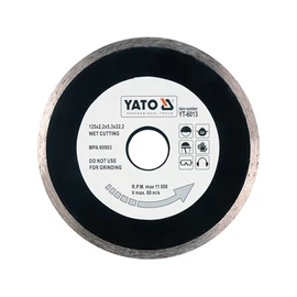 YATO gyémánt vágókorong folytonos 125 x 22.2 mm (YT-6013)