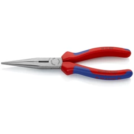 Knipex Félkerek csőrű fogó vágóéllel (gólyacsőr fogó) feketére foszfátozott 200 mm