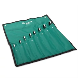 SATA racsnis extra hosszú csillag-villáskulcs készlet 8-19mm 8 részes (csavart nyéllel)