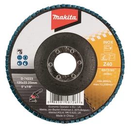 Makita lamellás csiszoló INOX 125mm K40 standard