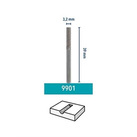 Dremel Volfrám-karbid marószár, négyzetes heggyel 3.2 mm (9901)