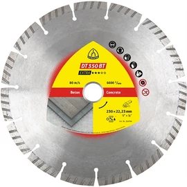Klingspor gyémánt vágókorong 180x2.6x22.23 mm DT 350 BT turbó