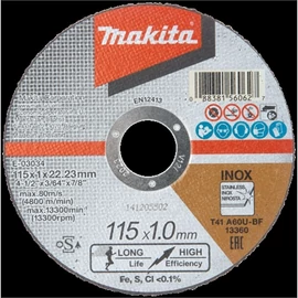 Makita vágókorong INOX 115x1mm