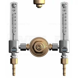 IWELD DYNALINE AR/CO2 nyomáscsökkentő dupla rotaméter 30l/ min