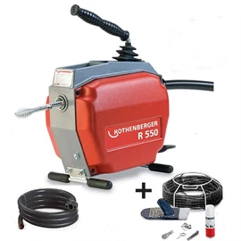 ROTHENBERGER R550 csőtisztító gép 16mm Spirál-/ szerszámkészlettel