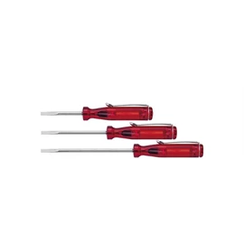 Wiha Mini csavarhúzó lapos átlátszó-piros, feltűző csipesszel 3.0 mm x 40 mm (01537)