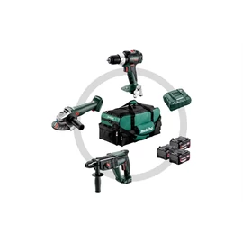 Metabo Combo Set 3.1 akkus gépszett SB 18 LT BL + W 18 L 9-125 Quick + KH 18 LTX 24, szerszámtáska