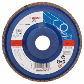Bosch lamellás tárcsa 125x22.23 mm P40 fémhez Zirkon X551 egyenes műanyag