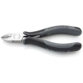 Knipex elektronikai oldalcsípő fogó keményfém vágóéllel ESD többkomponensű nyél 135 mm