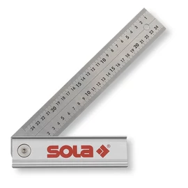 Sola Quattro állítható derékszög, rozsdamentes, 250x170mm (r)