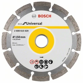 Bosch vágókorong, gyémánt 150x22.23 mm univerzális 10 db