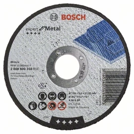 Bosch vágókorong 115x2.5mm fém egyenes