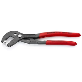 Knipex CLIC tömlőbilincs fogó mártott nyél, szürkére foszfátozott 180mm (bliszter)