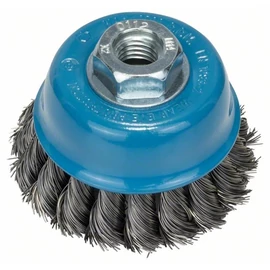Bosch fazékkefe fonott dróttal M14 65 mm, 0.35 mm acél