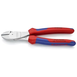 Knipex erőkímélő oldalcsípő fogó krómozott, többkomponensű nyél 200mm