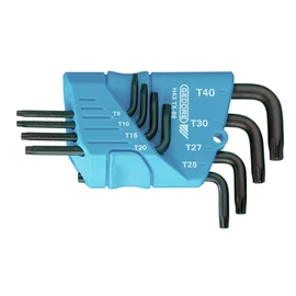 Gedore hajlított csavarkulcs készlet tartóban, 9 részes TORX T7-T40 (H 43 TX-09)