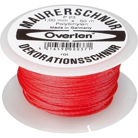 Overmann kőműves zsinór 1.0mm 50m piros