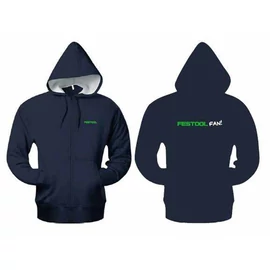 Festool FAN! cipzáras kapucnis pulóver sötétkék S