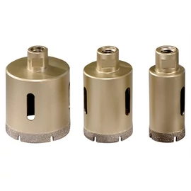 Metabo csempe gyémánt koronafúró készlet, Dry, 3 részes, M14