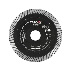 YATO gyémánt vágókorong 115 mm turbó csempékhez (YT-59981)