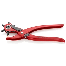 KNIPEX 90 70 220 EAN Revolver-lyukasztófogó piros porfesték-bevonattal 220 mm