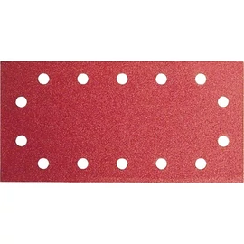 Bosch C430 tépőzáras csiszolópapír fához&amp;festékhez, 10 db 115x230 mm, P120, 14 lyuk