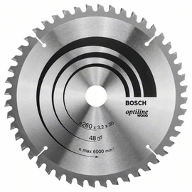 Bosch körfűrészlap 260x30/48 Optiline Wood