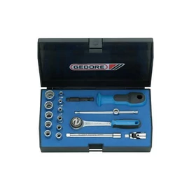 Gedore dugókulcs készlet 1/4&quot; 17 részes UD profil 4-13 mm (D 20 EMU-3)