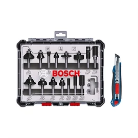 Bosch marószár készlet 15 részes szár: 8 mm + ajándék Bosch vágókés