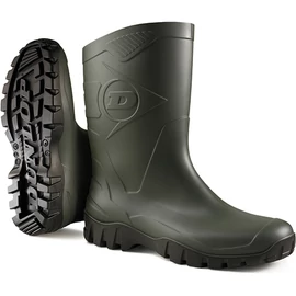 DUNLOP DEE k580011 rövidszárú zöld PVC csizma 40