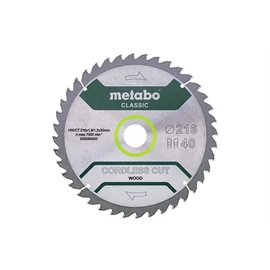 Metabo körfűrészlap HW/CT 216x30, 40 WZ 5° akkus fűrészhez CutClassic