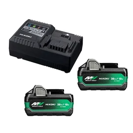 Hikoki UC18YSL3-WHZ MultiVolt akkumulátor töltő +2x 18V-5Ah/36V-2.5Ah akku (BSL36A18X)