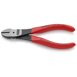 Knipex erőkímélő oldalcsípő fogó feketére foszfátozott 140mm
