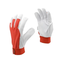 YATO Munkavédelmi kesztyű méret bőr-pamut piros (YT-746418)