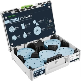 Festool csiszolópapír készlet Systainer-ben SYS-STF D125 GR-Set Granat P60-220 100 részes