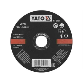 YATO Vágókorong fémre 125x1.2x22 (YT-5923)