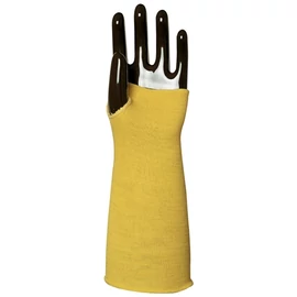 Kötött sárga KEVLAR karvédő hő- és vágásbiztos 35 cm