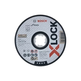 Bosch vágókorong 125x1.6 inoxhoz egyenes X-Lock